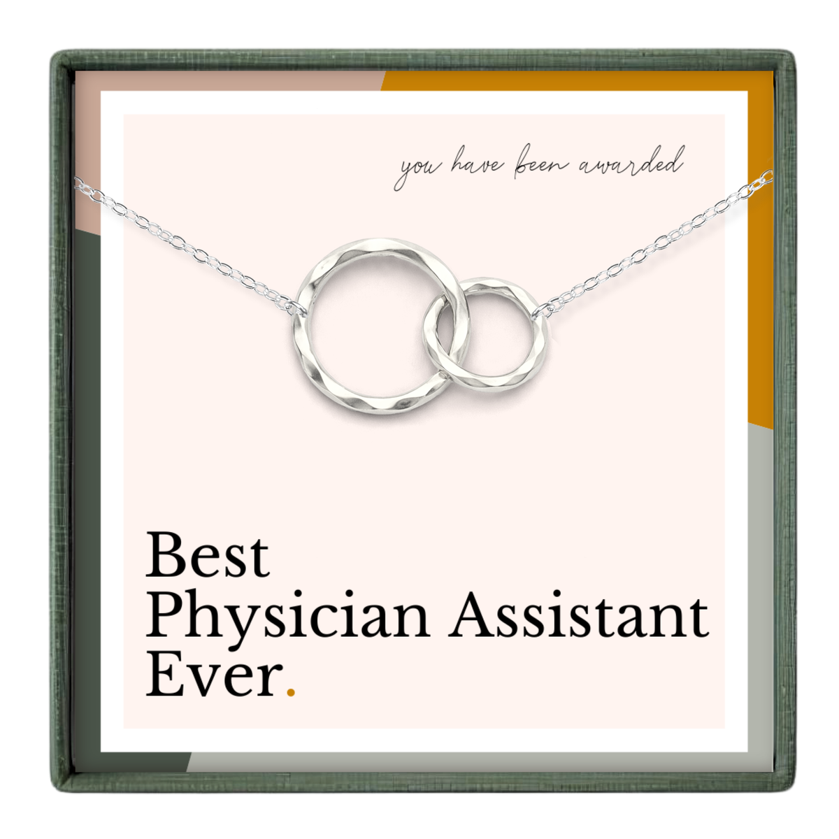 Physician Assistant Graduation Gift Gold or Silver Necklace: 14k Gold Vermeil