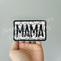 Volleyball Mama Jumbo 4in iron on Patch