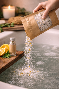 Private Label Mini Bath Soaks | 1oz Vials: Lavender Chamomile
