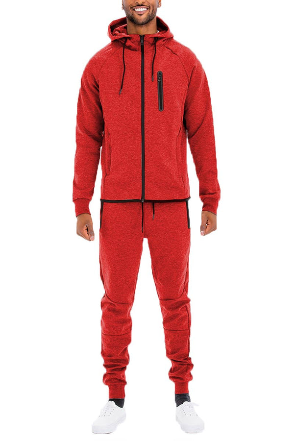 Craig Solid Dynamic Active Track Suit Cotton Poly Blend Track Set