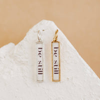 Charm Bar - Be Still Charm Pendant Antique Gold