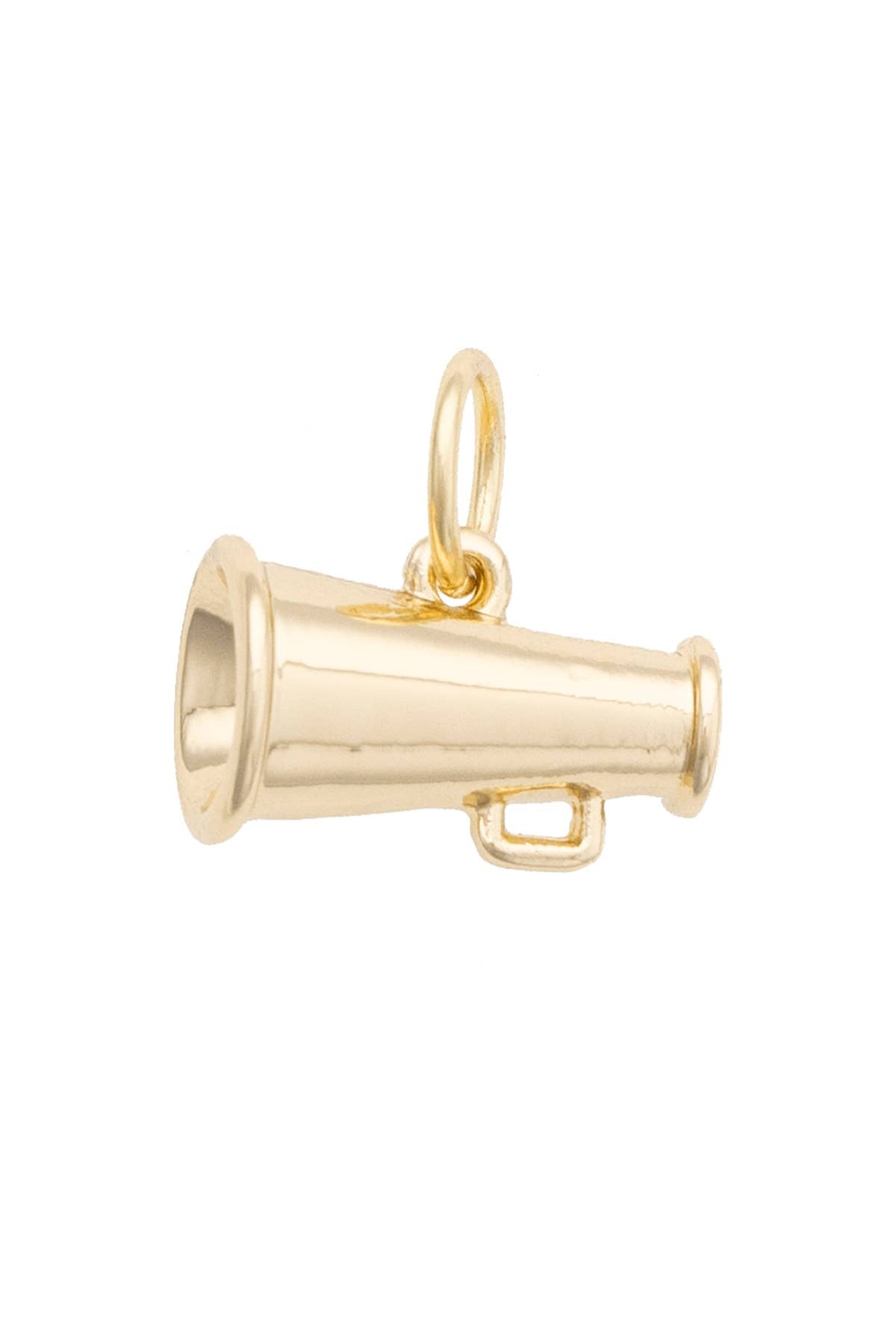 CANVAS STYLE CHARM BAR-Megaphone Charm in Shiny Gold
