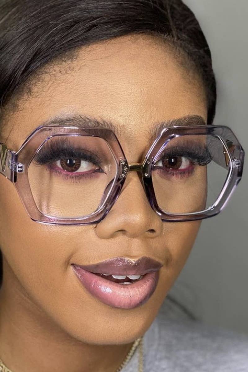 GEOMETRIC FRAME EYEGLASSES