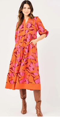 Cameron Dress Glow Fire Dress