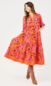 Cameron Dress Glow Fire Dress