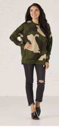 Camo Autumn Jacquard Sweater