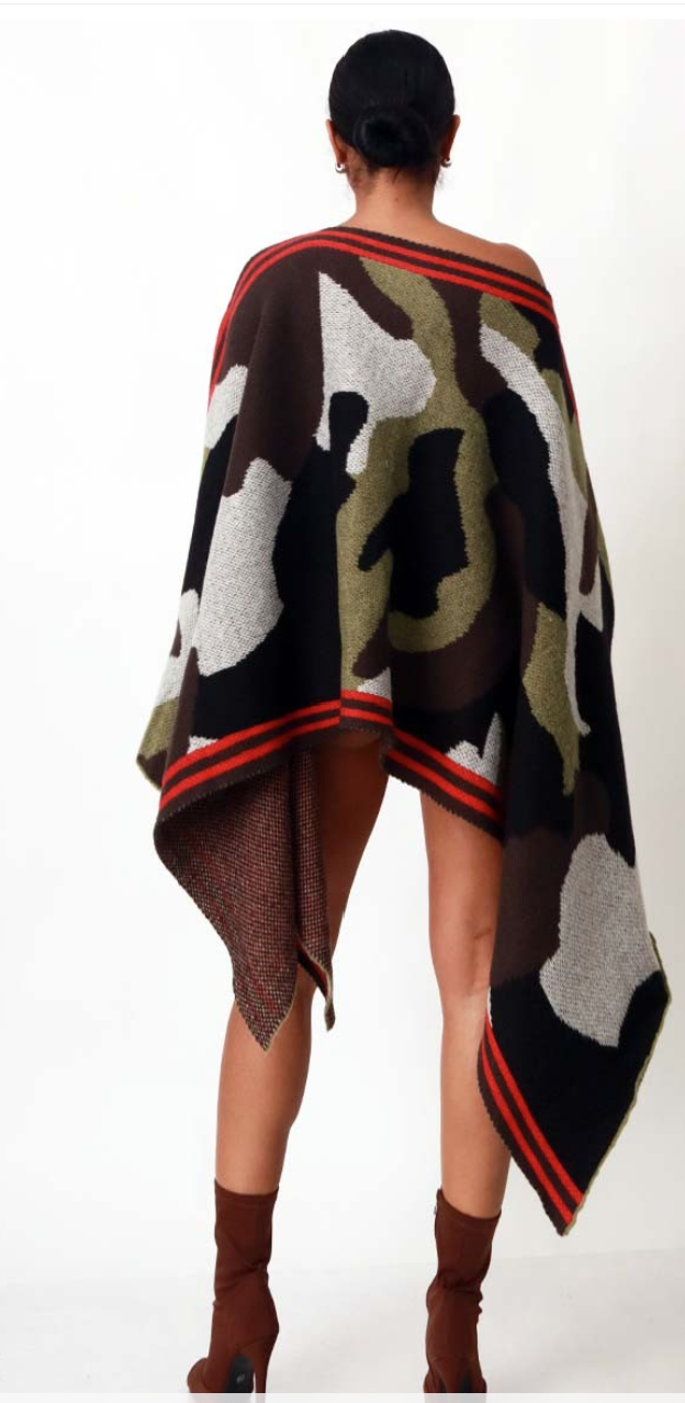 Angelica Camo Shawl or Dress