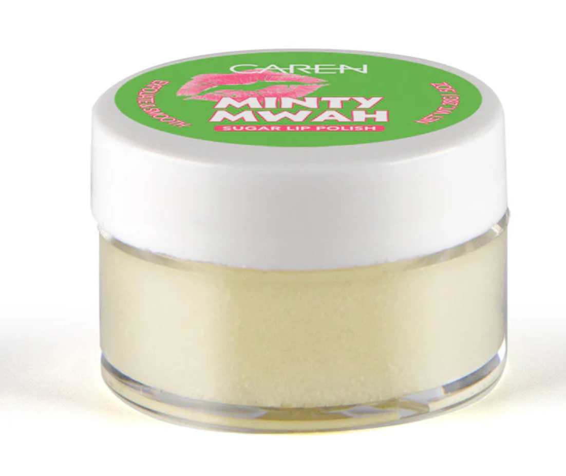 Caren Sugar Lip Polish -Minty Mwah or Orange U Sweet