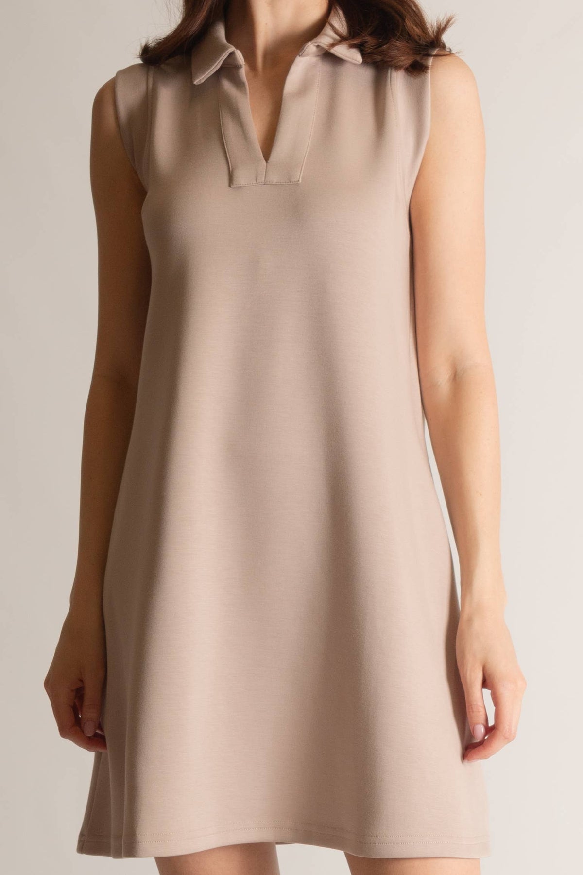 P. CILL Butter Modal Sleeveless Tennis Dress: Lemon Grass / Large