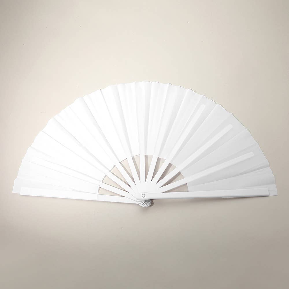 Plain Folding Line Dance Hand Fan
