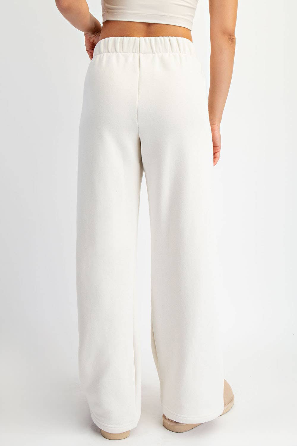 FLEECE PLEATED TROUSER: True Red / S-M-L(2-2-2)
