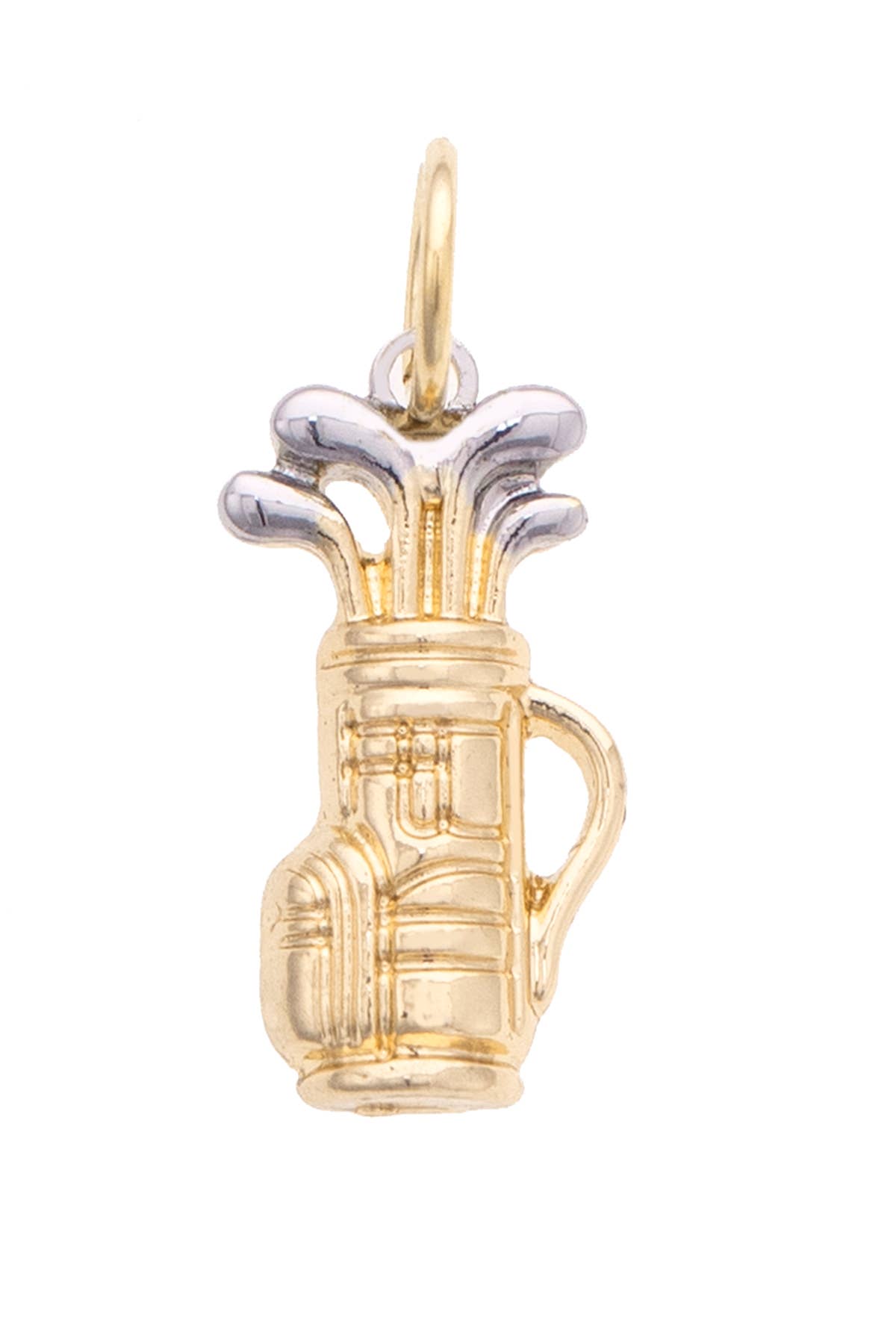 CANVAS STYLE CHARM BAR-Golf Bag Charm in Shiny Gold
