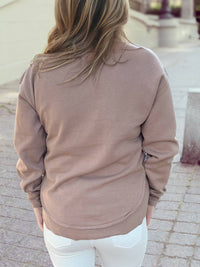 GOBBLE Letter Graphic Thanksgiving Shift Sweatshirt