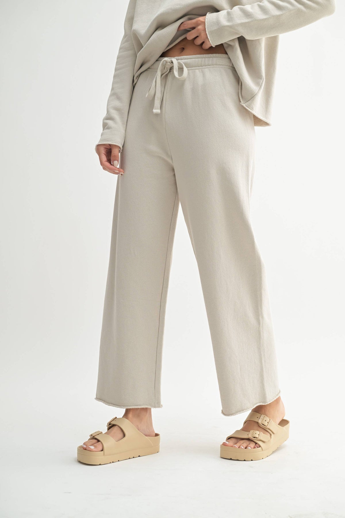 Malibu Wide-Leg Fleece Pants: SHADOW / S:M:L (2:2:2)