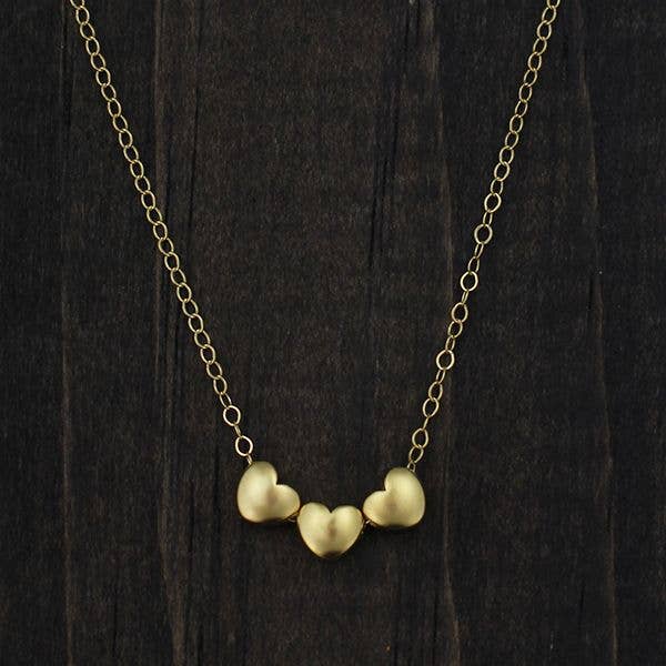 All My Loves Necklace (Gold - 1-6 hearts)