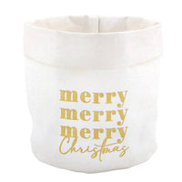 Washable Paper Pouches - Small - Merry Christmas: Material