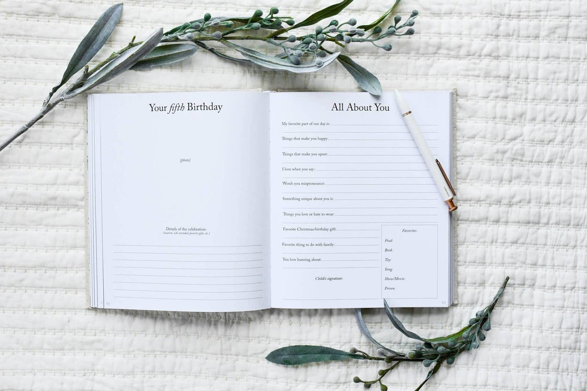 Dear Son Childhood Keepsake Book | Gift for Mom or Spouse: Blue