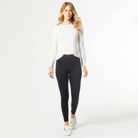 OMG Wide Waistband Leggings: Black