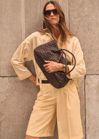 Nova Small Shoulder Tote- Black or Chocolate