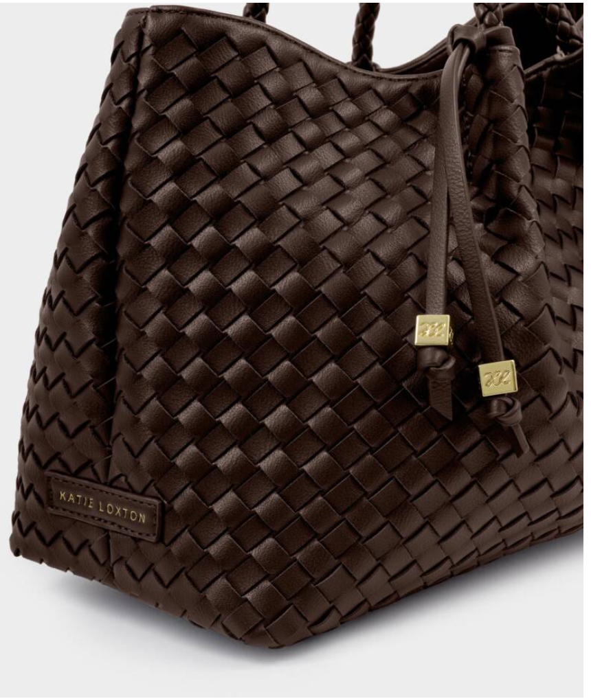 Nova Small Shoulder Tote- Black or Chocolate