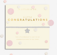 Confetti A Little 'Congratulations' Bracelet In Silver Plating