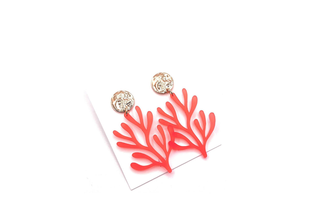 Coral Earrings