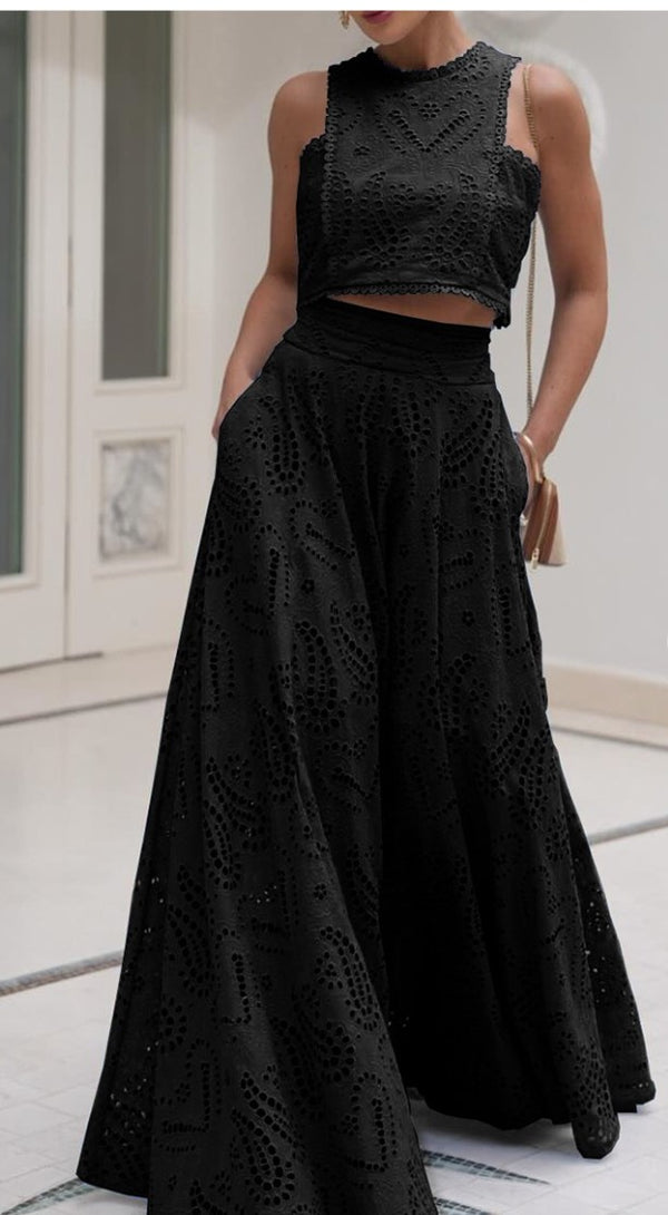 Hazel Crop Top and Skirt Set