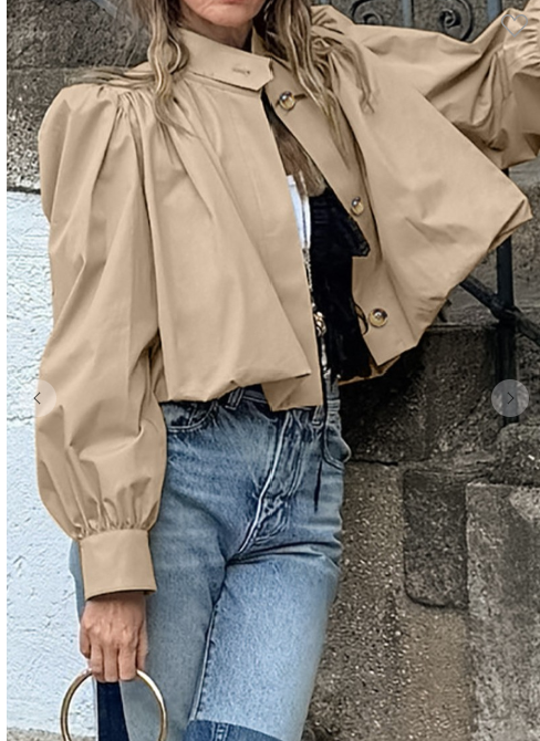 Crop Trench Jacket
