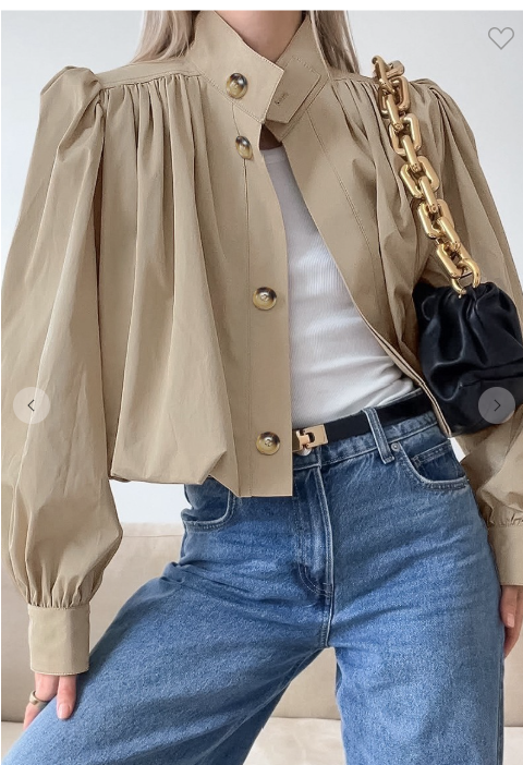 Crop Trench Jacket