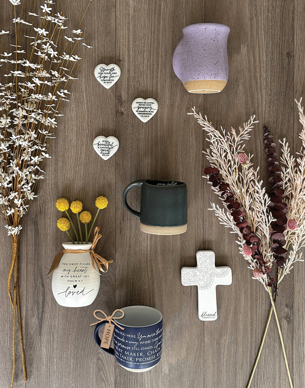 LCP Scripture Stone Hope Heart Great Things - Heart Stone