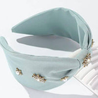 Bejeweled Headband | Cute Blue Headband | Wide Jewels