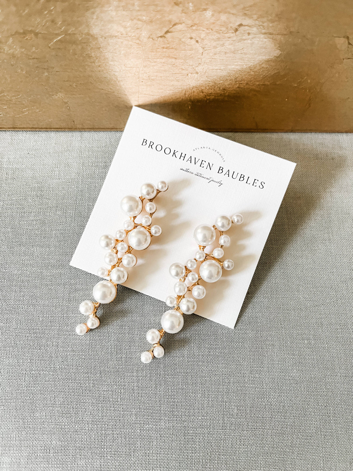 Pearl Waterfall earrings