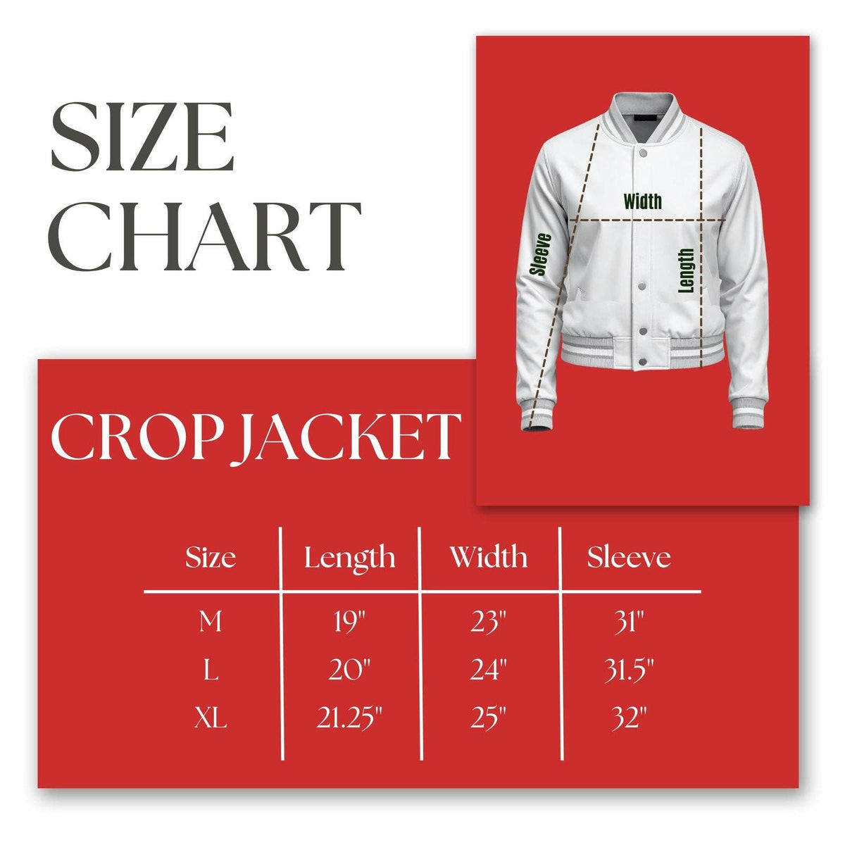 DST Greek Apparel Cropped Satin Varsity Jacket