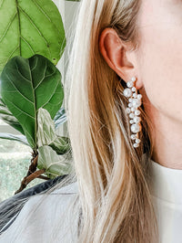 Pearl Waterfall earrings