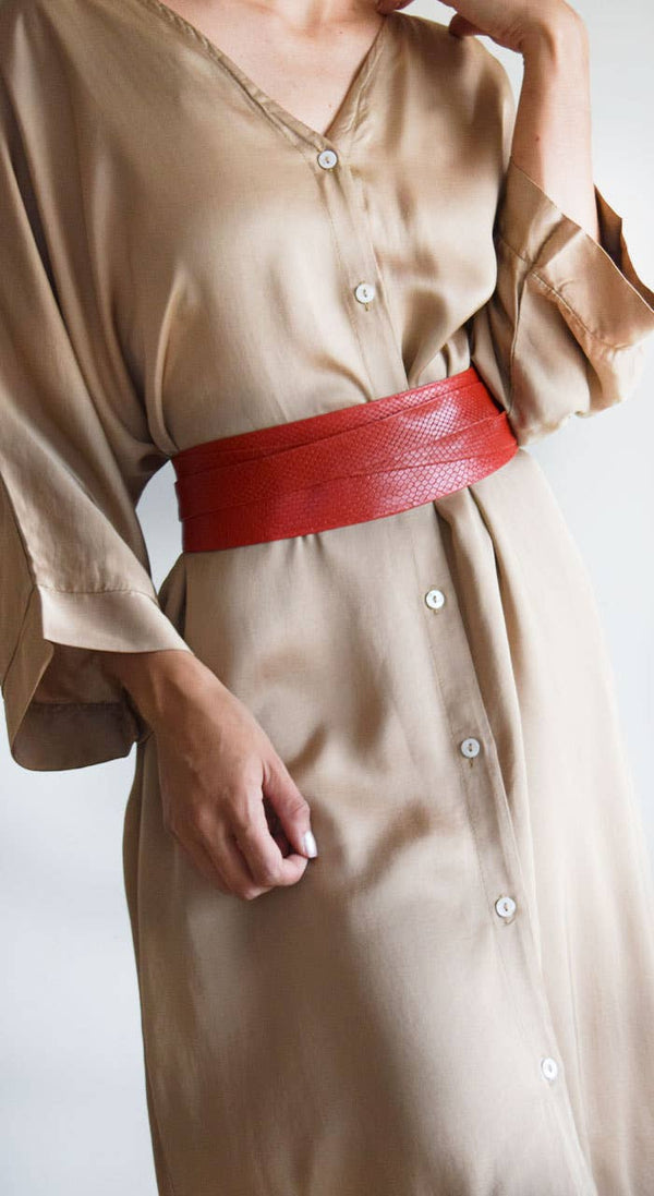 ADA Wrap Belt – Red Python | Adjustable OS