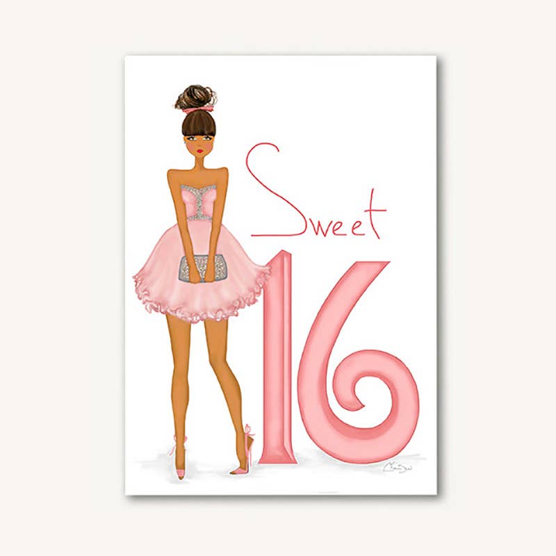 Sweet 16 Birthday Greeting Card