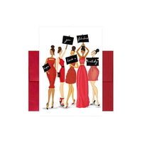 Birthday Signs in Red Greeting Card