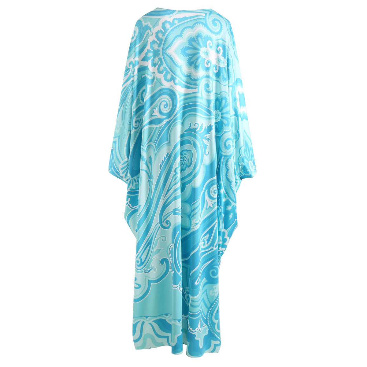 Vibrant Printed Loose Maxi Dress: Print 2 / S