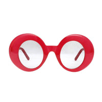 Carrie Sunglasses Red Round Retro Eyewear for Women