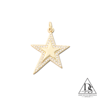 Gold Pave Star - Gold Filled