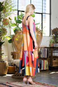 Maxine Multicolor Elegant Maxi Summer Dress
