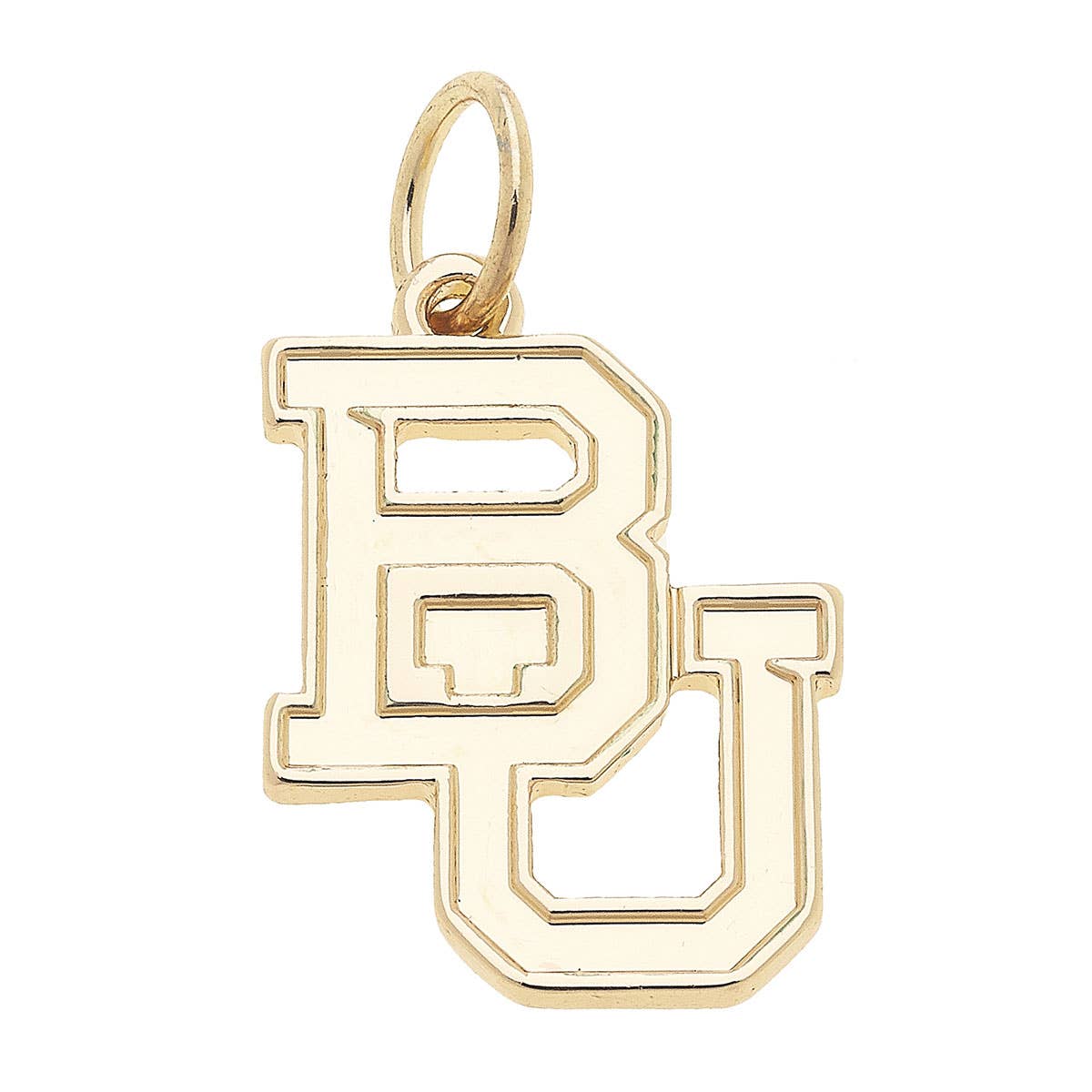 CANVAS STYLE CHARM BAR - Baylor Bears Shiny Gold Logo Charm