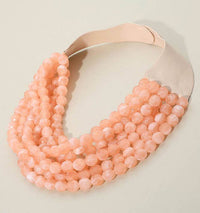 CHUNKY BEADED LAYERED NECKLACE CLASP