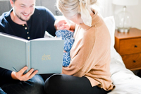 Dear Son Childhood Keepsake Book | Gift for Mom or Spouse: Blue