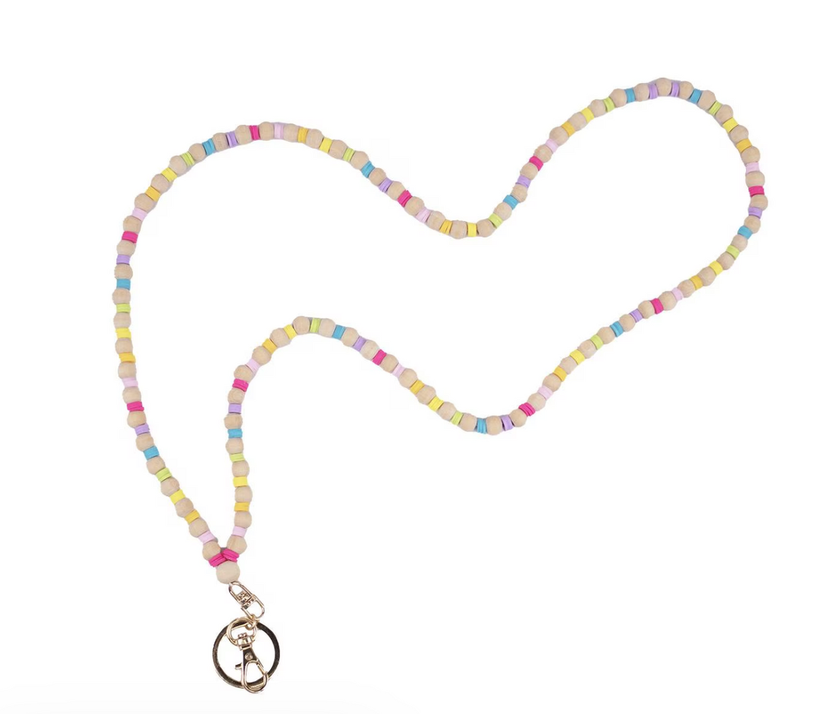 Daisy Lanyard Multi/Gold 34"