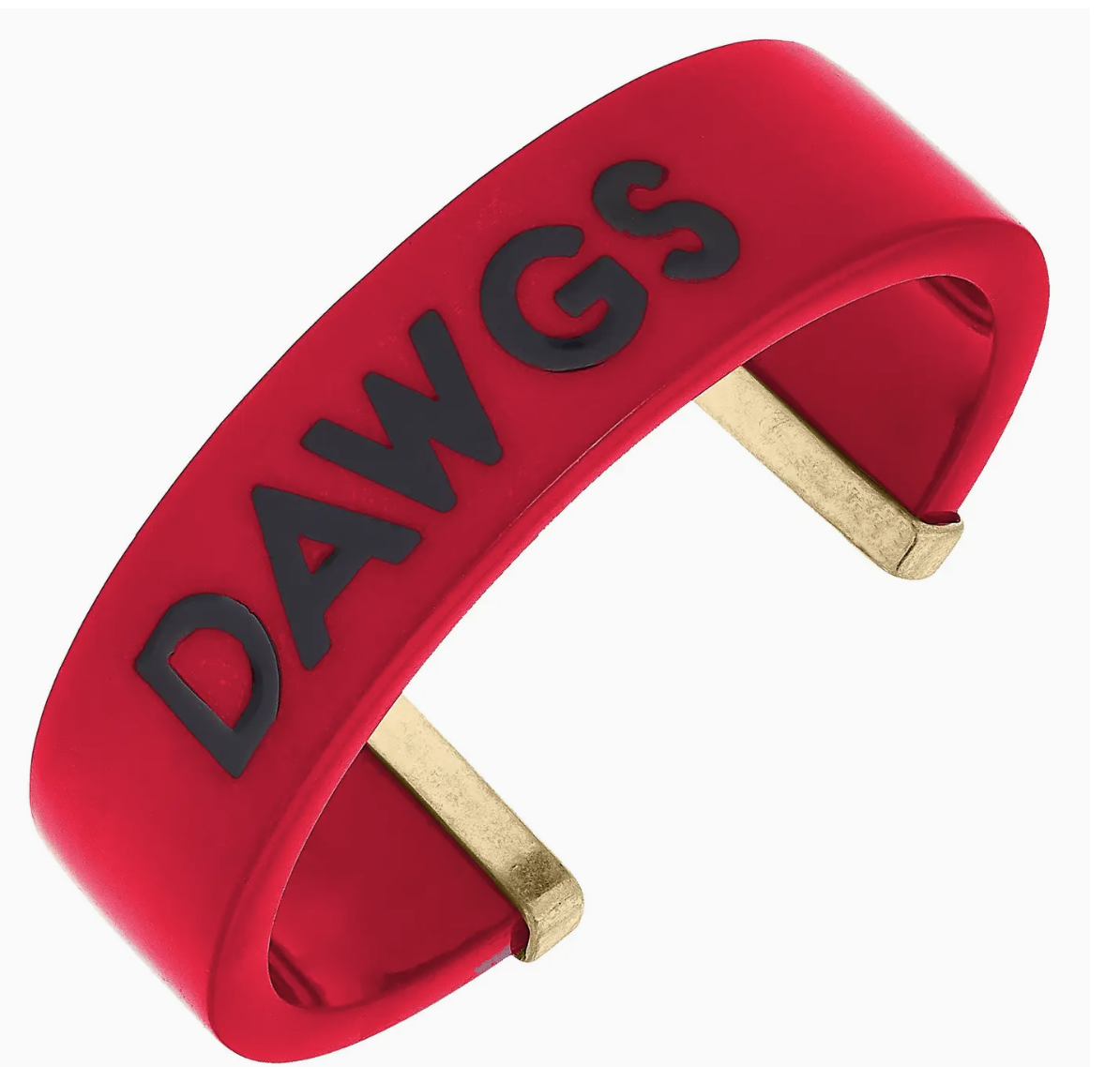 Georgia Bulldogs or Georgia Logo  Resin Cuff Bracelet in Red