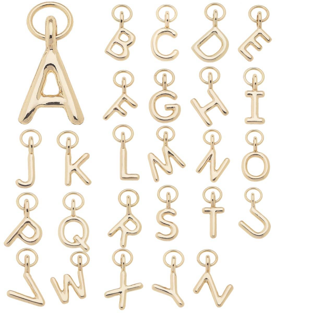 CANVAS STYLE CHARM BAR-Mini Initial Charms