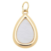 CANVAS STYLE CHARM BAR-Outline Charm in Mother of Pearl: Circle