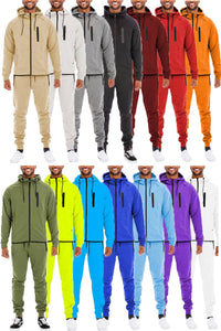 Craig Solid Dynamic Active Track Suit Cotton Poly Blend Track Set