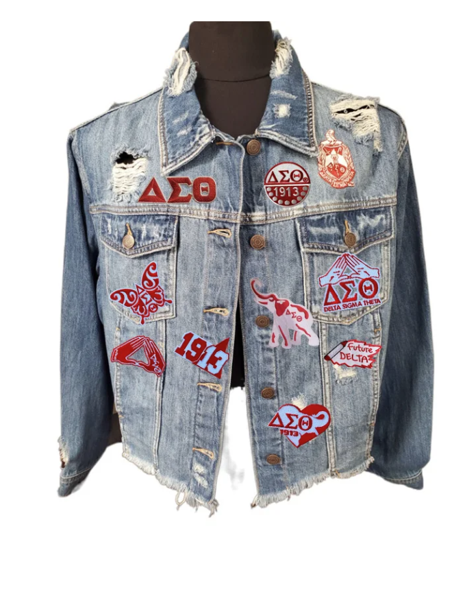 Divine 9 Sorority & Fraternity  Iron on Embroidered Patches: AKA, Delta Sigma Theta, Zeta Phi Beta, Alpha, Kappa, Sigma, Omega